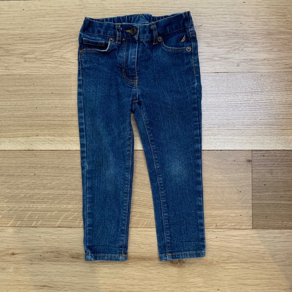 Nautica dark wash skinny blue jeans
